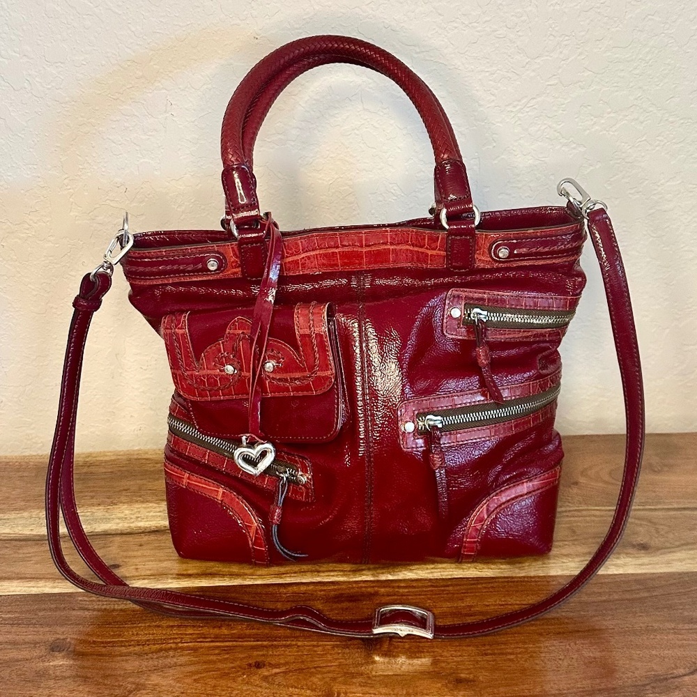 Vintage Brighton Pap Kaelan Patent Leather Bag/ Crossbody